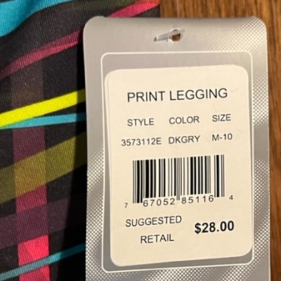 ASICS Girls Multi Printed Legging---Size [M] - Picture 2 of 4